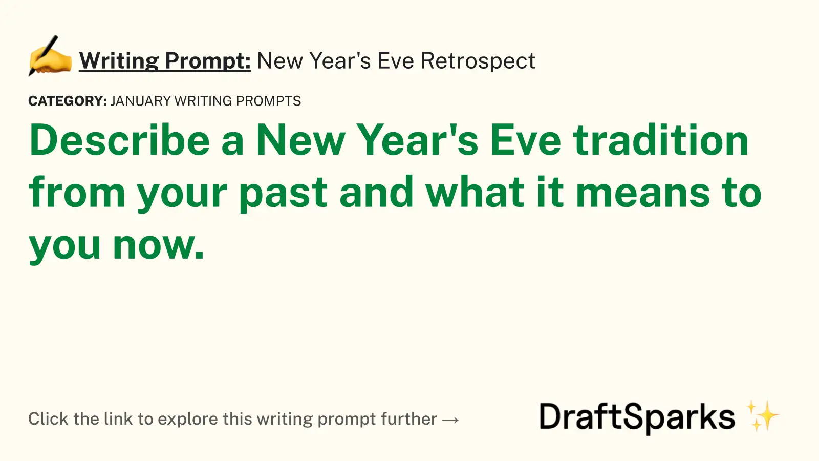 New Year’s Eve Retrospect