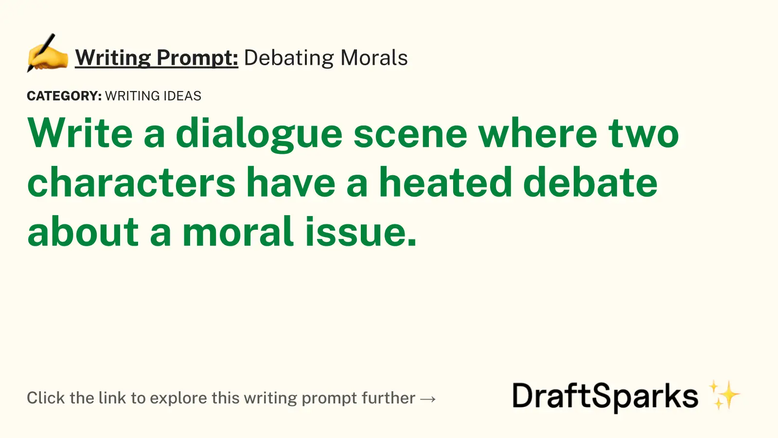 Debating Morals