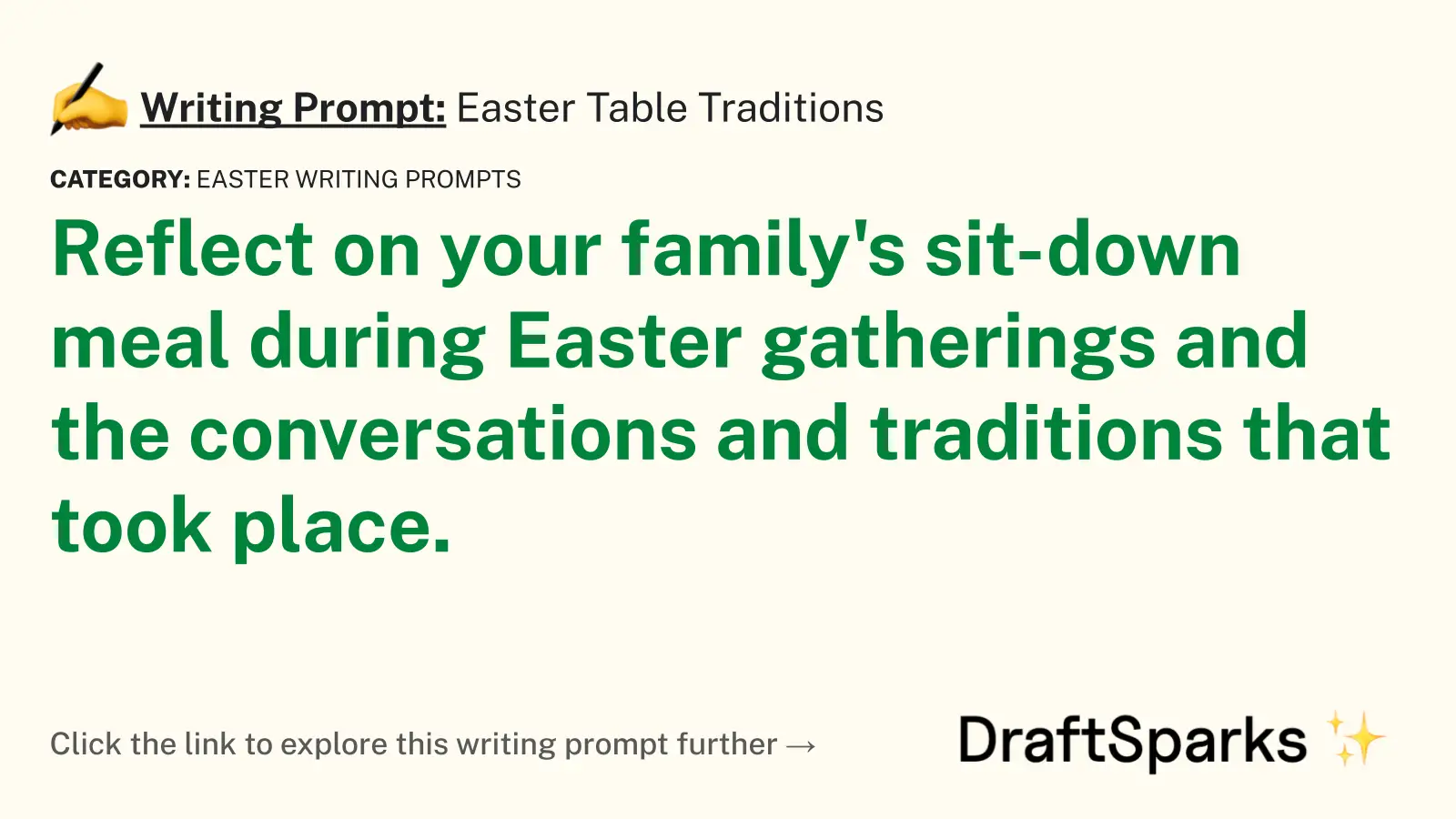 Easter Table Traditions