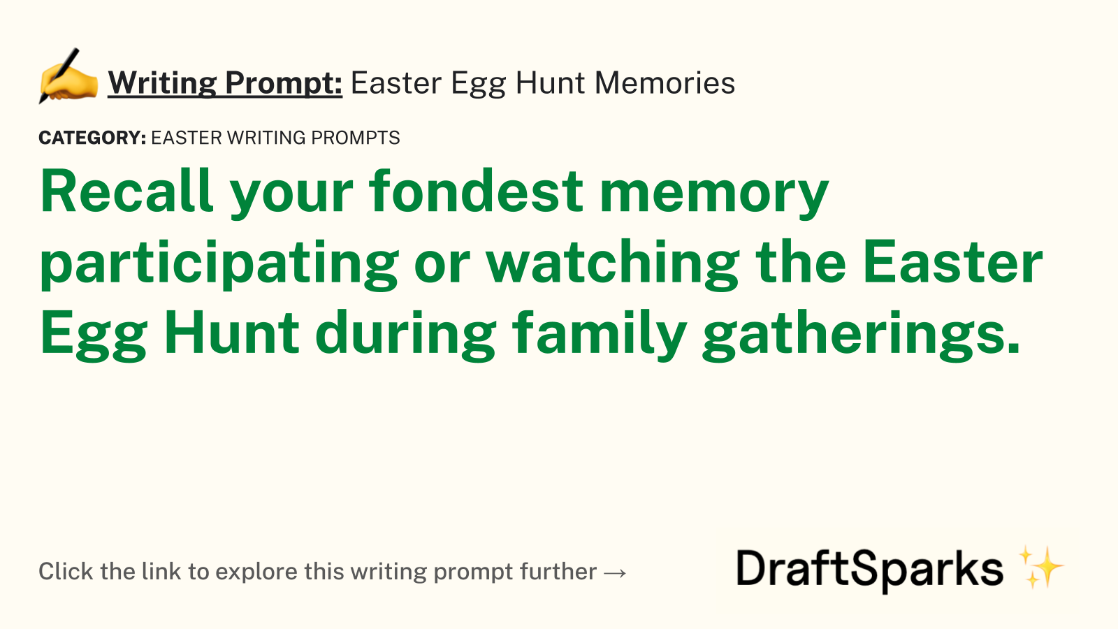 Easter Egg Hunt Memories
