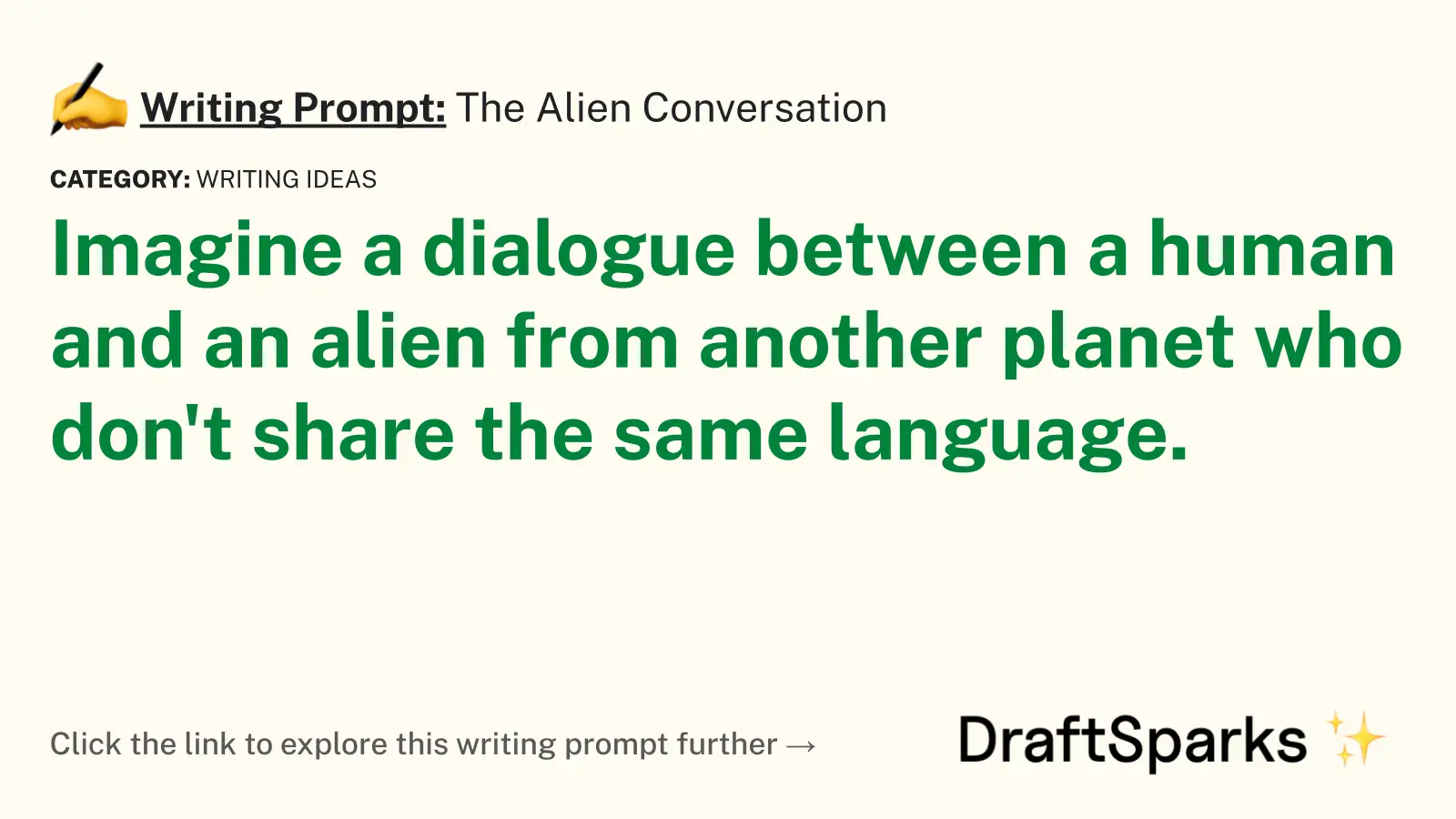 The Alien Conversation