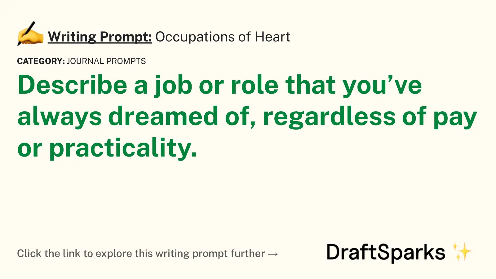 Occupations of Heart