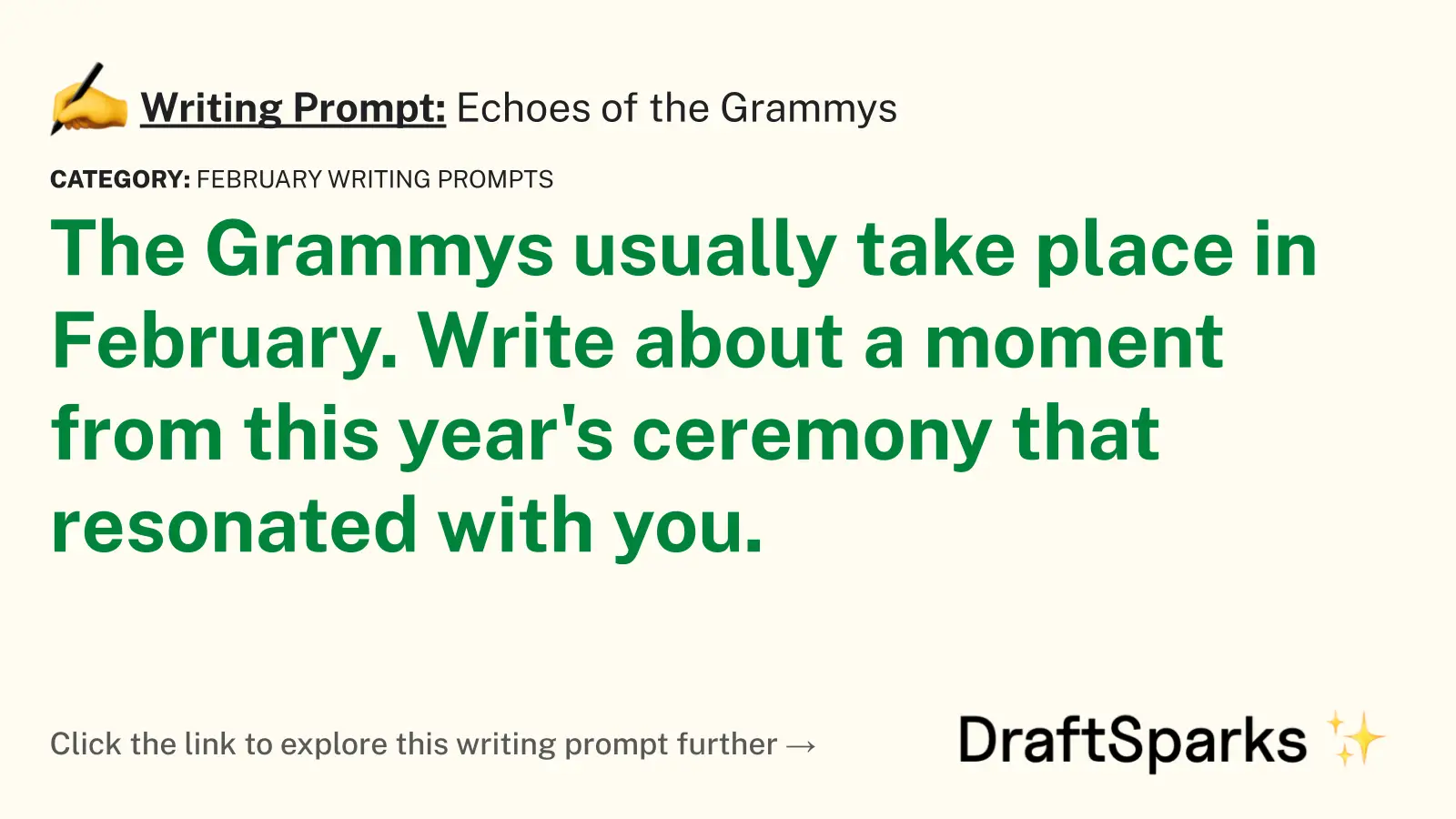 Echoes of the Grammys