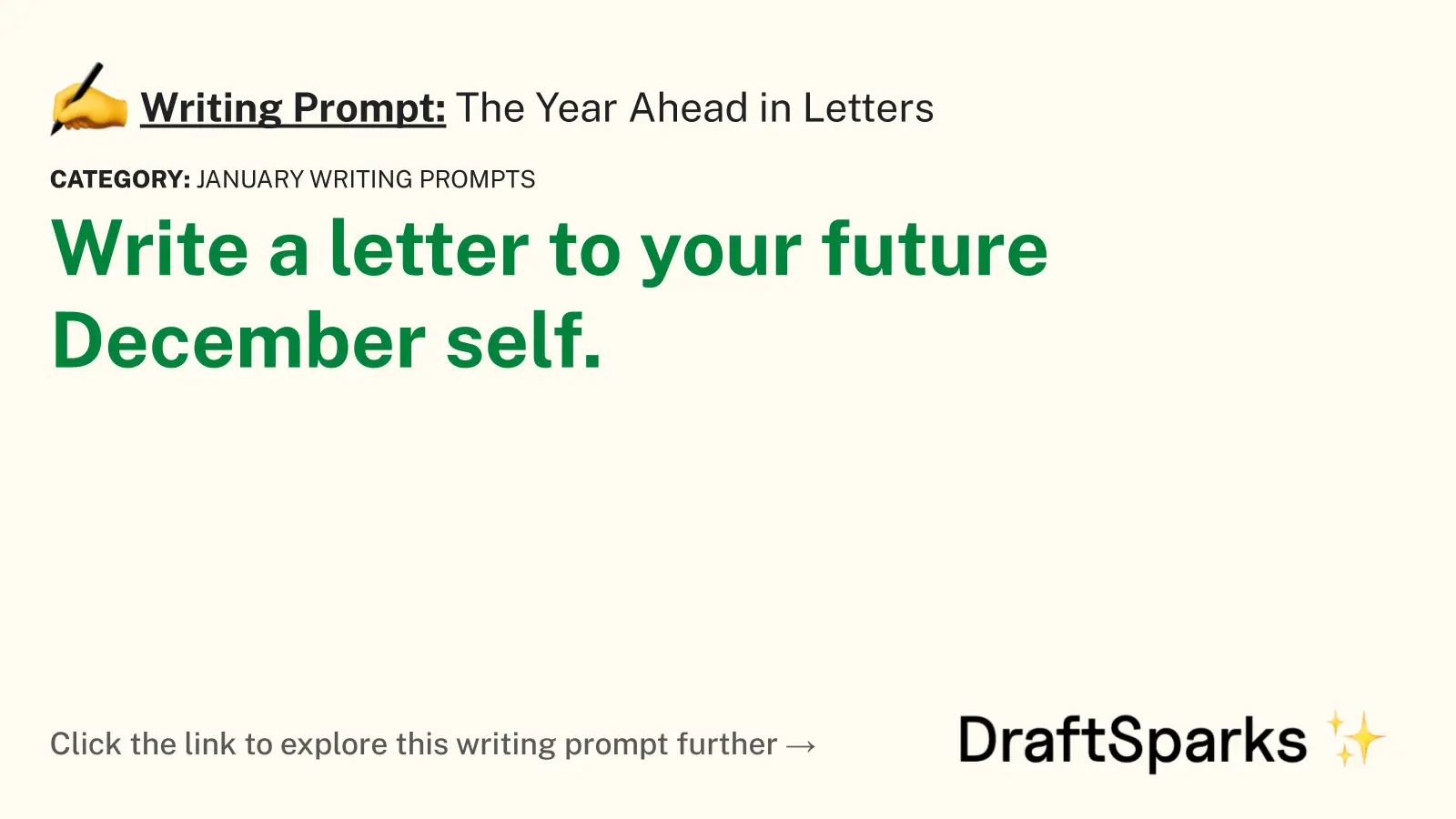 The Year Ahead in Letters