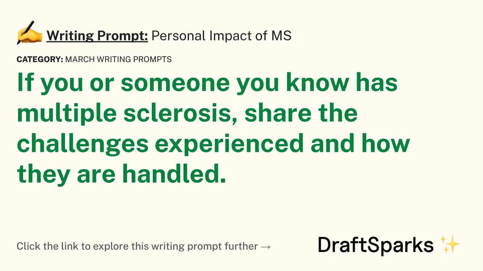 Personal Impact of MS