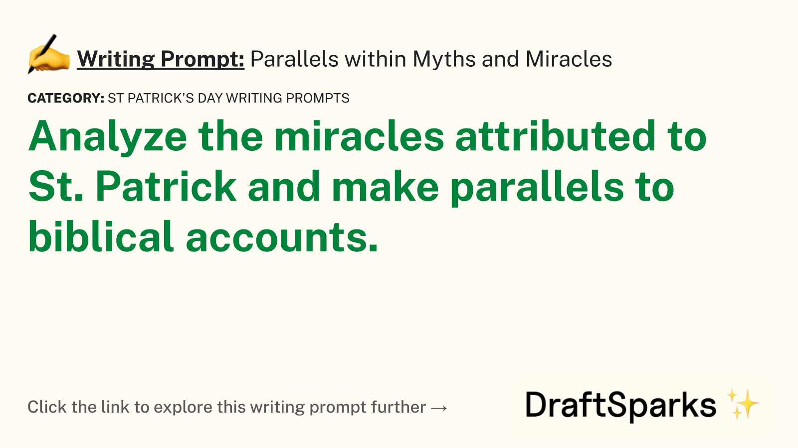 Parallels within Myths and Miracles