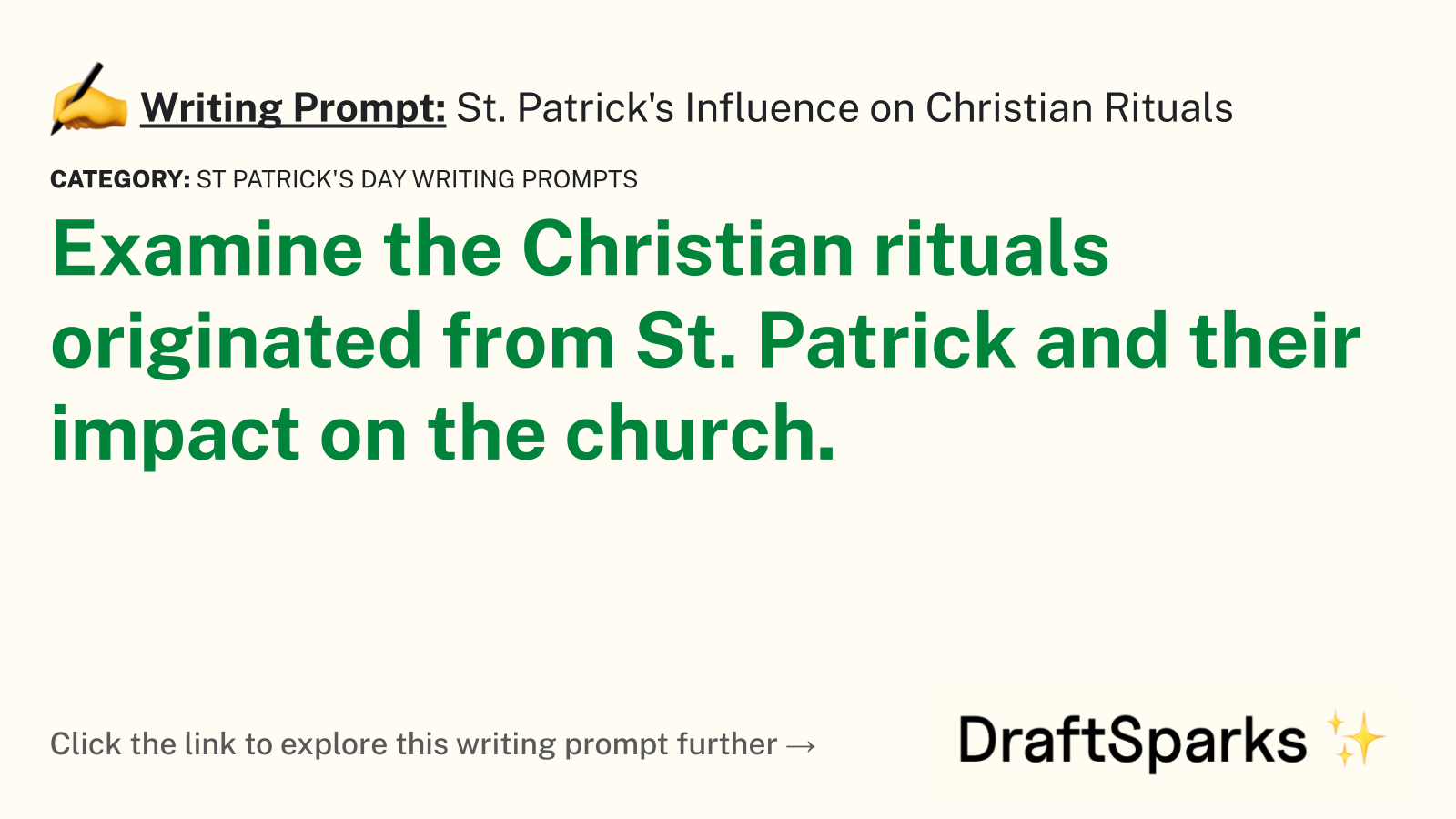 St. Patrick’s Influence on Christian Rituals