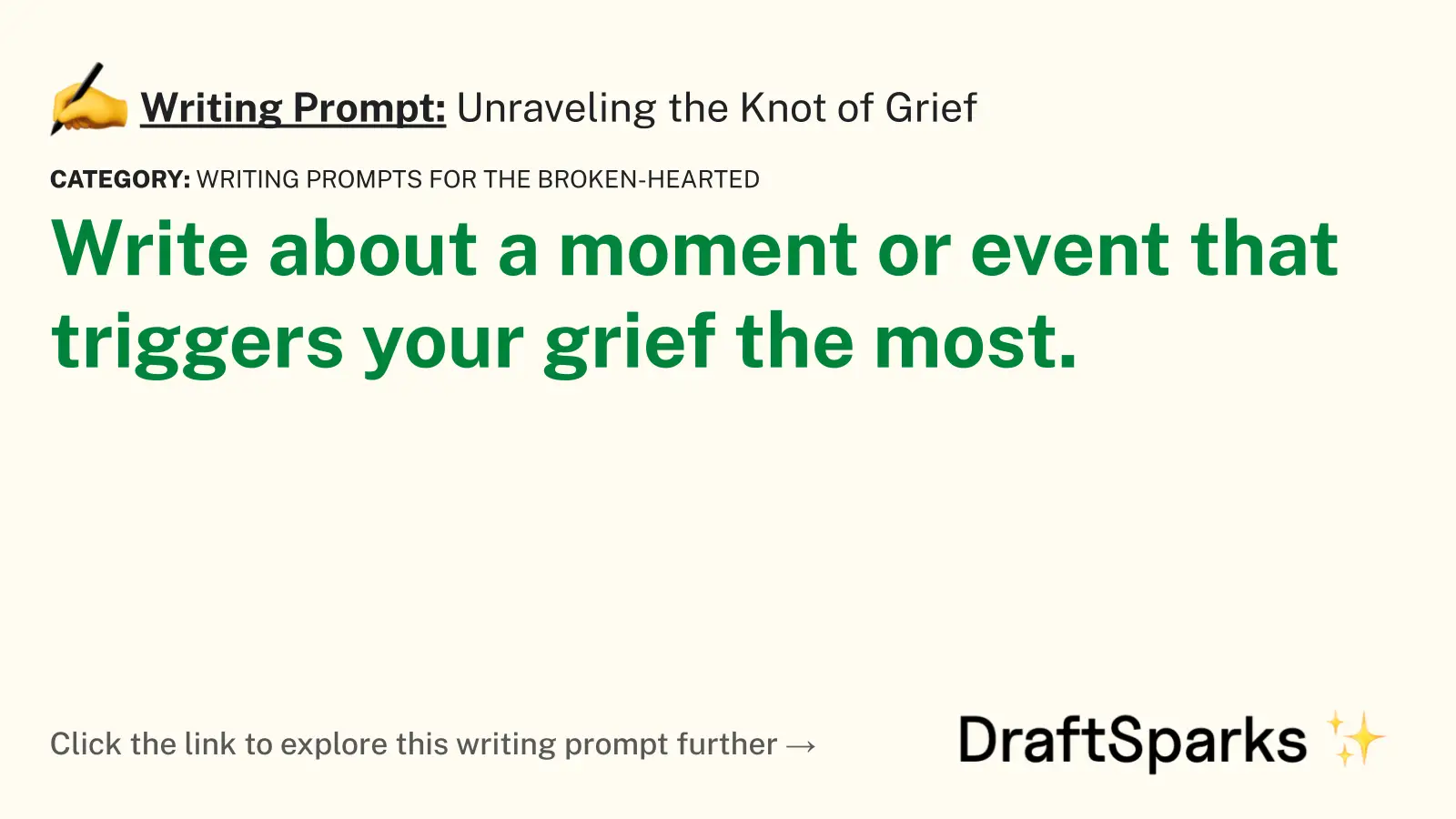 Unraveling the Knot of Grief