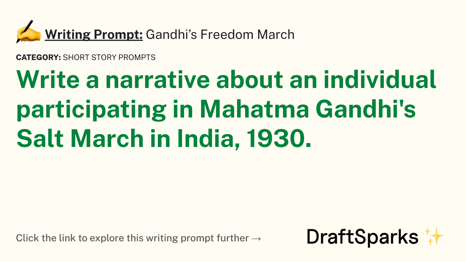 Gandhi’s Freedom March