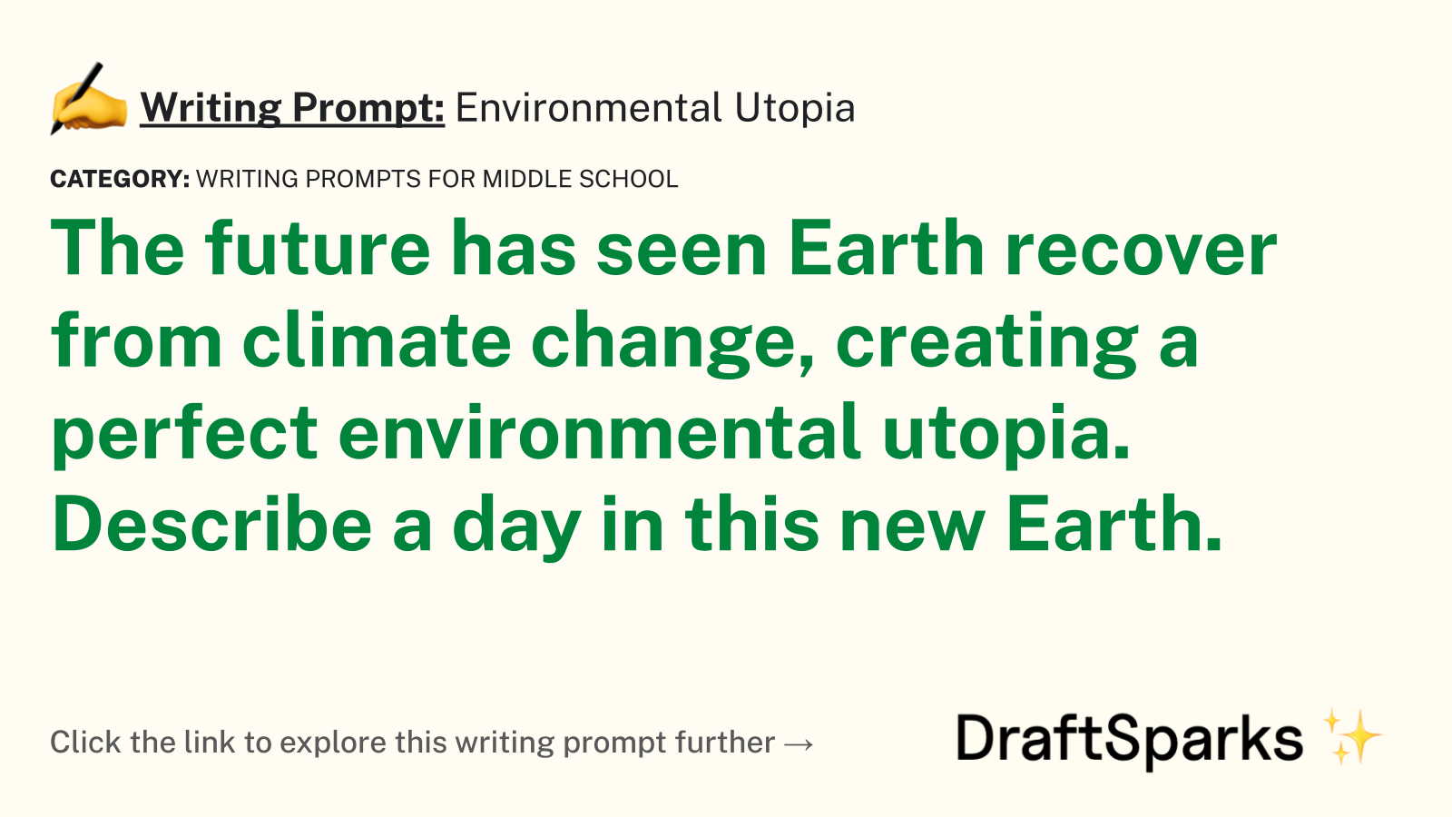 Environmental Utopia