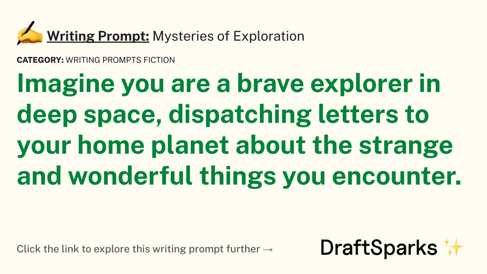 Mysteries of Exploration