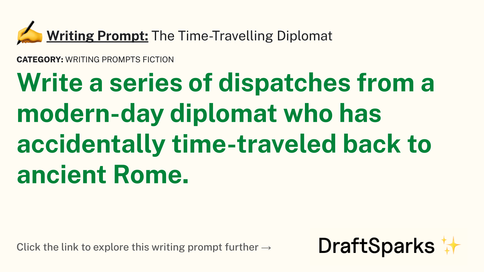 The Time-Travelling Diplomat