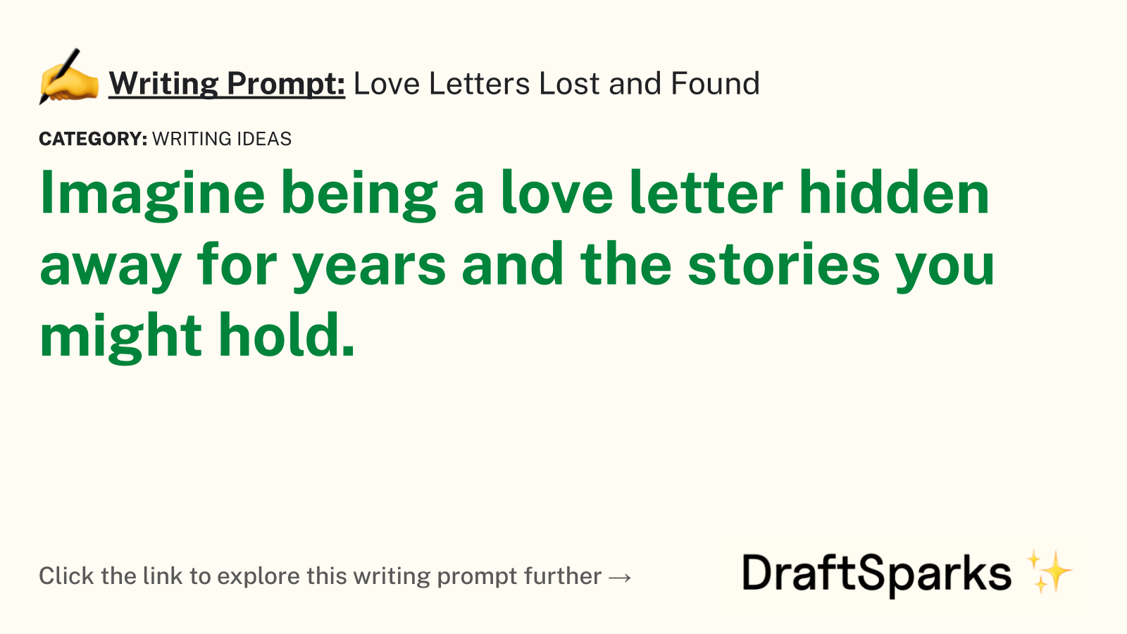 Love Letters Lost and Found