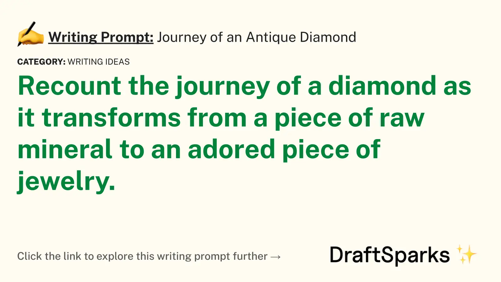 Journey of an Antique Diamond