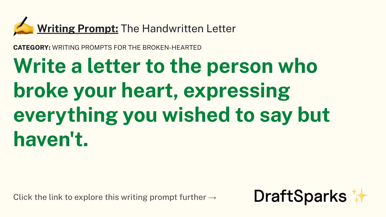 The Handwritten Letter