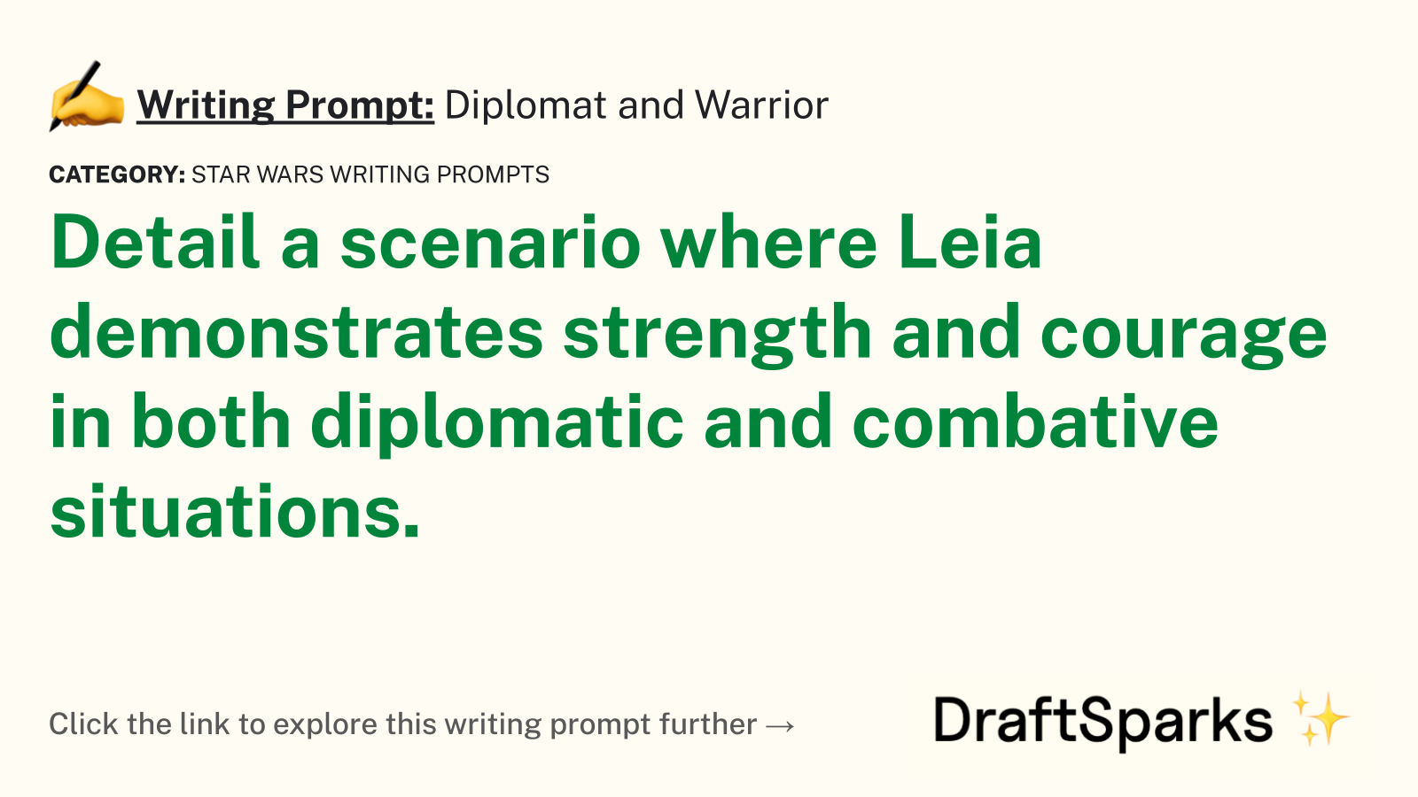 Diplomat and Warrior