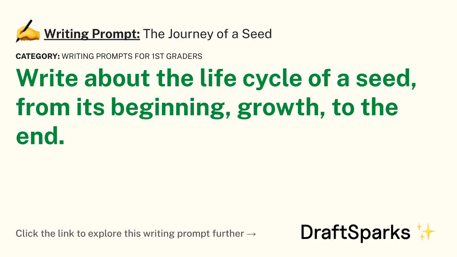 The Journey of a Seed