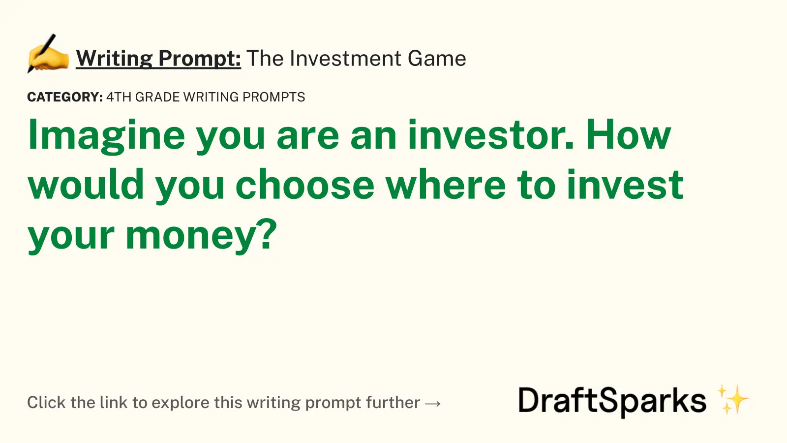 The Investment Game