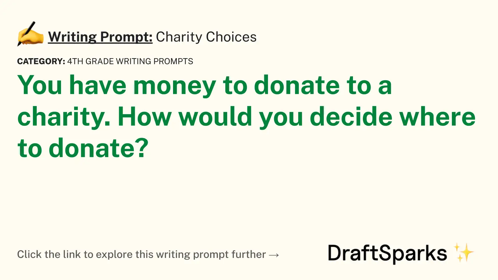 Charity Choices