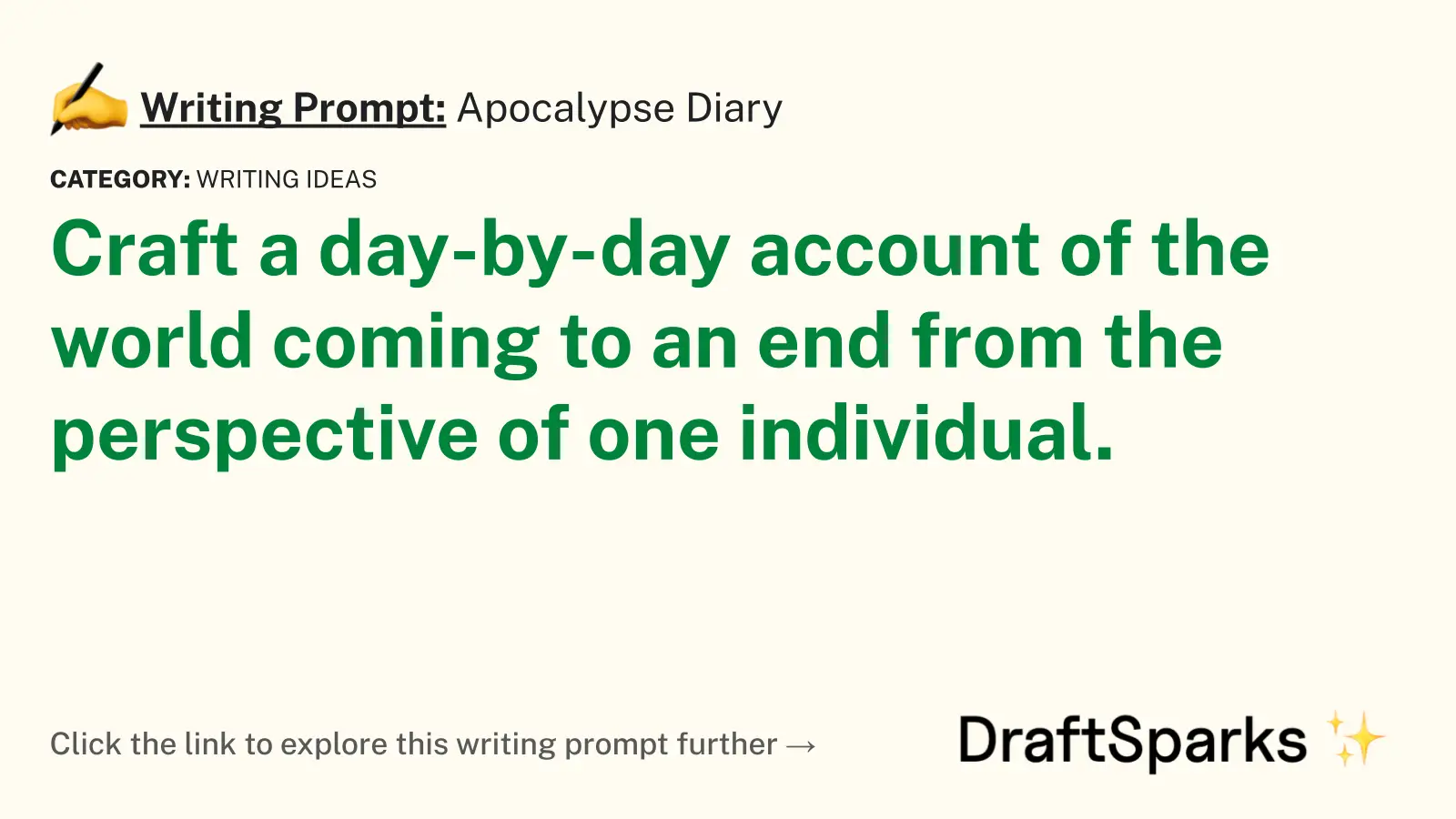 Apocalypse Diary