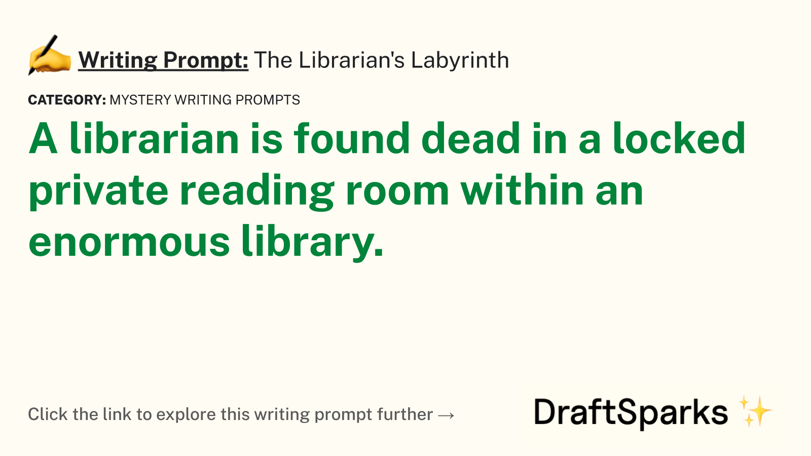 The Librarian’s Labyrinth