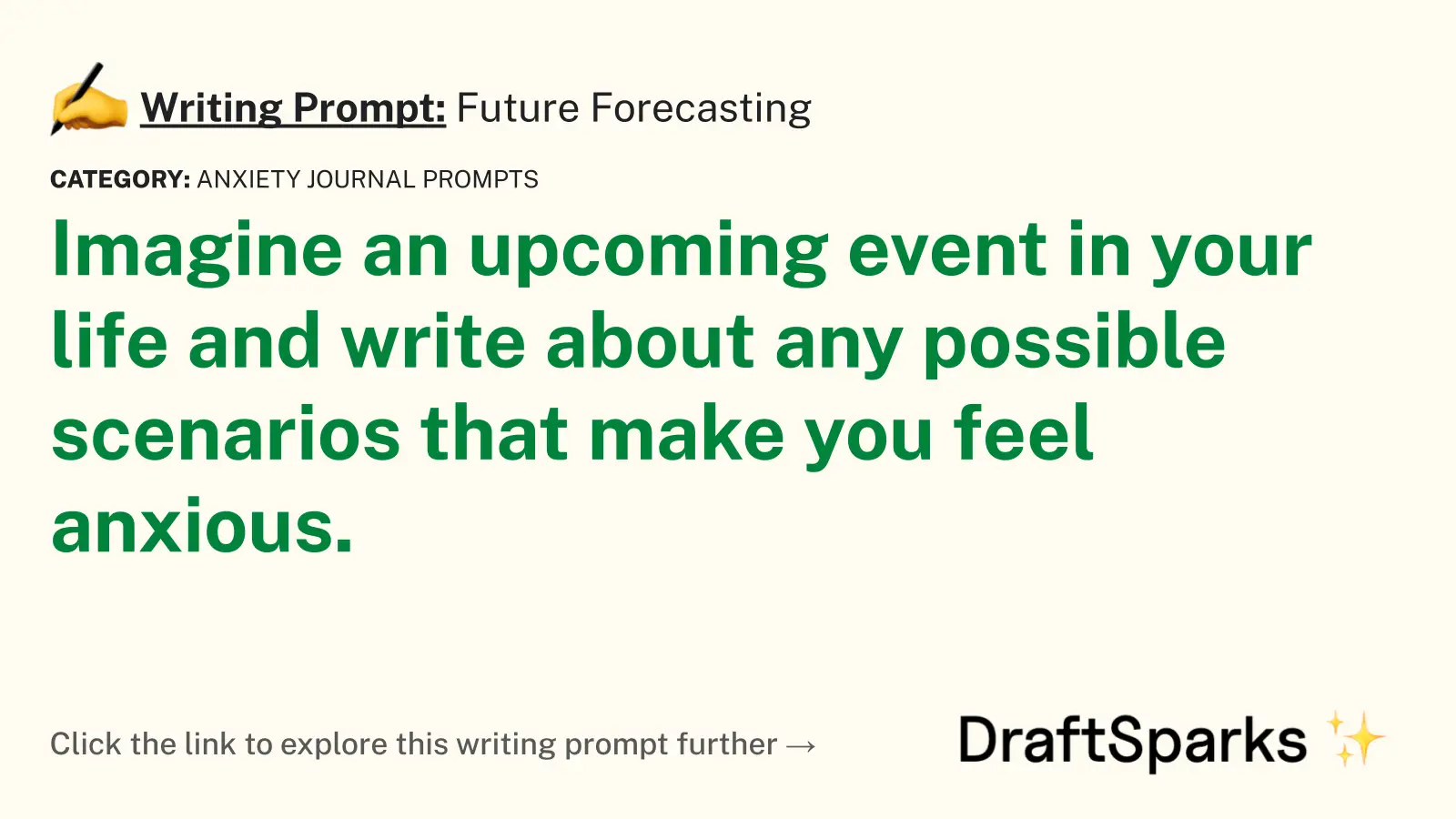 Future Forecasting