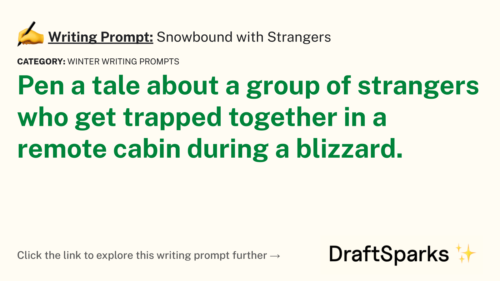 Snowbound with Strangers