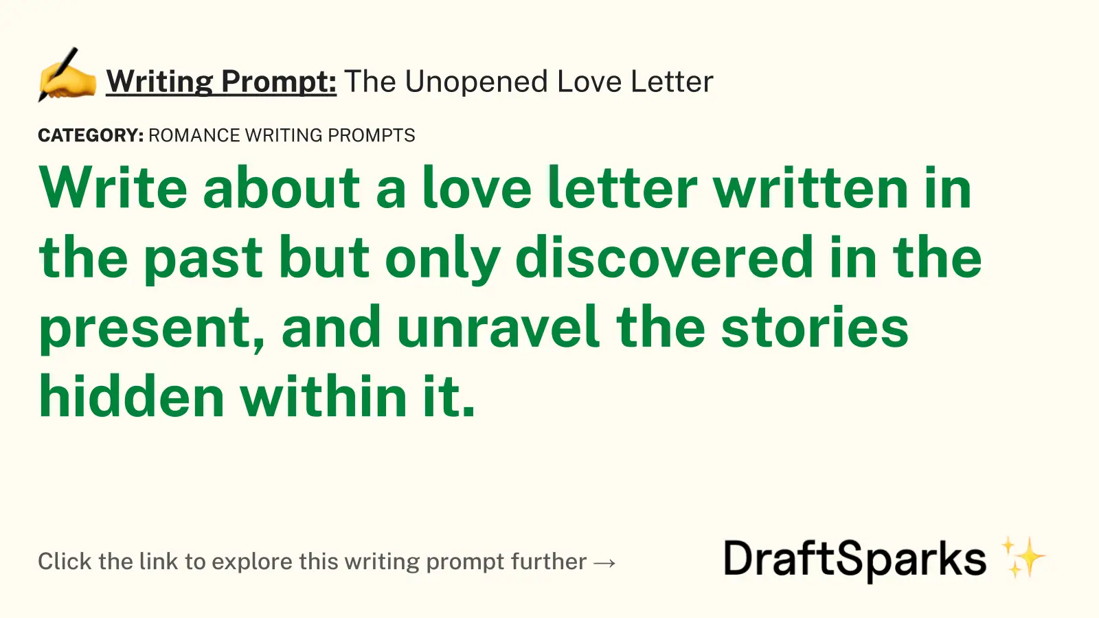 The Unopened Love Letter