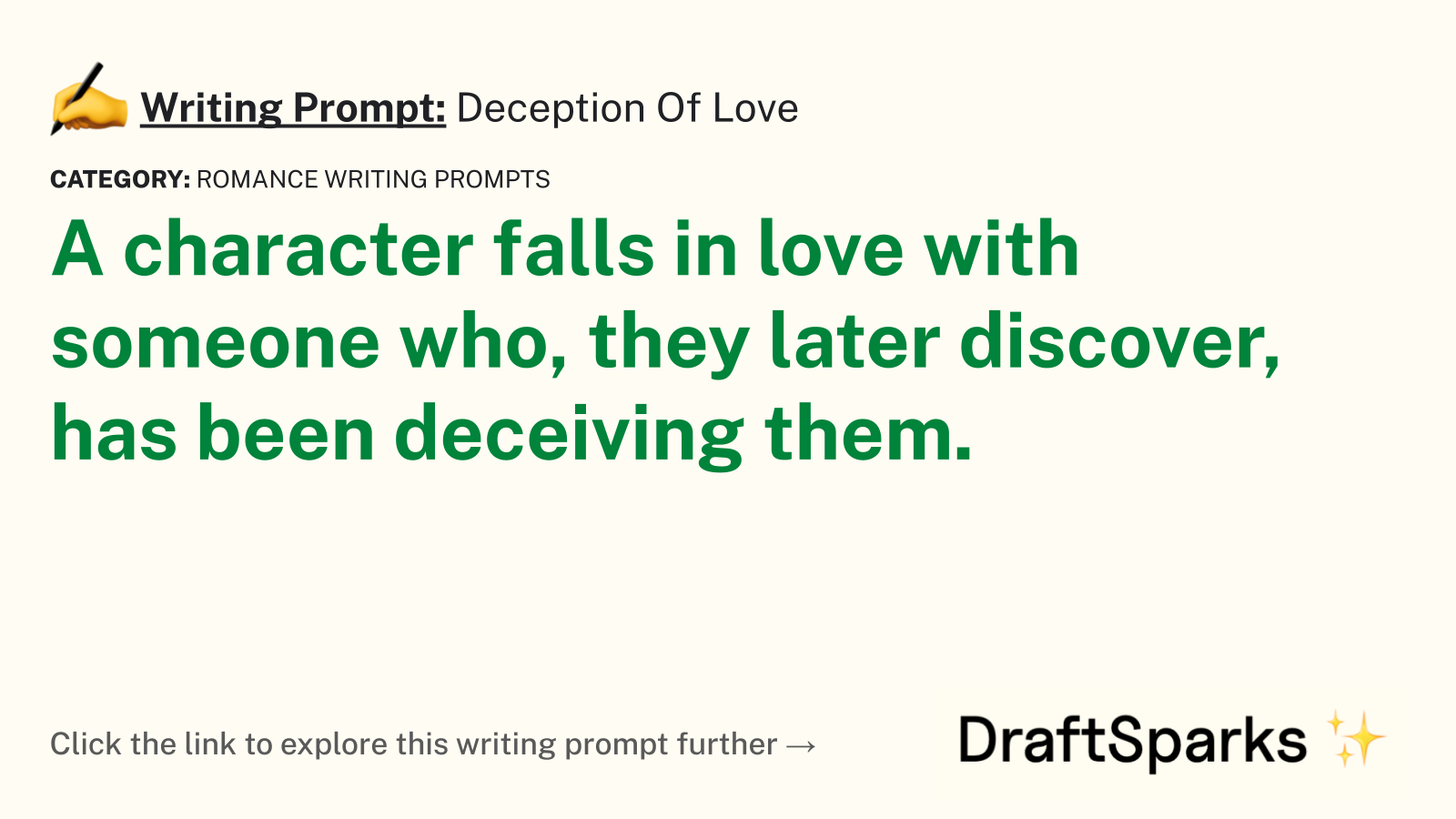 Deception Of Love