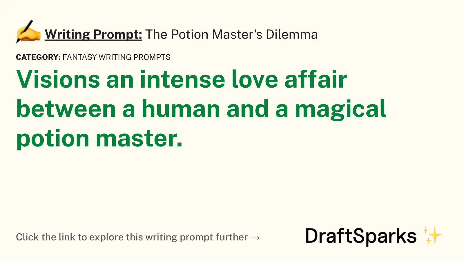 The Potion Master’s Dilemma