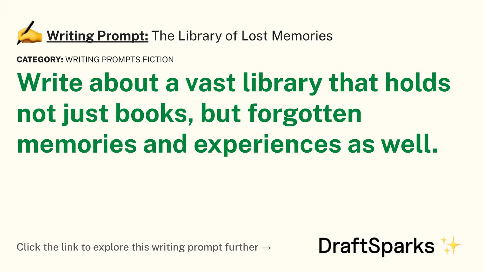 The Library of Lost Memories