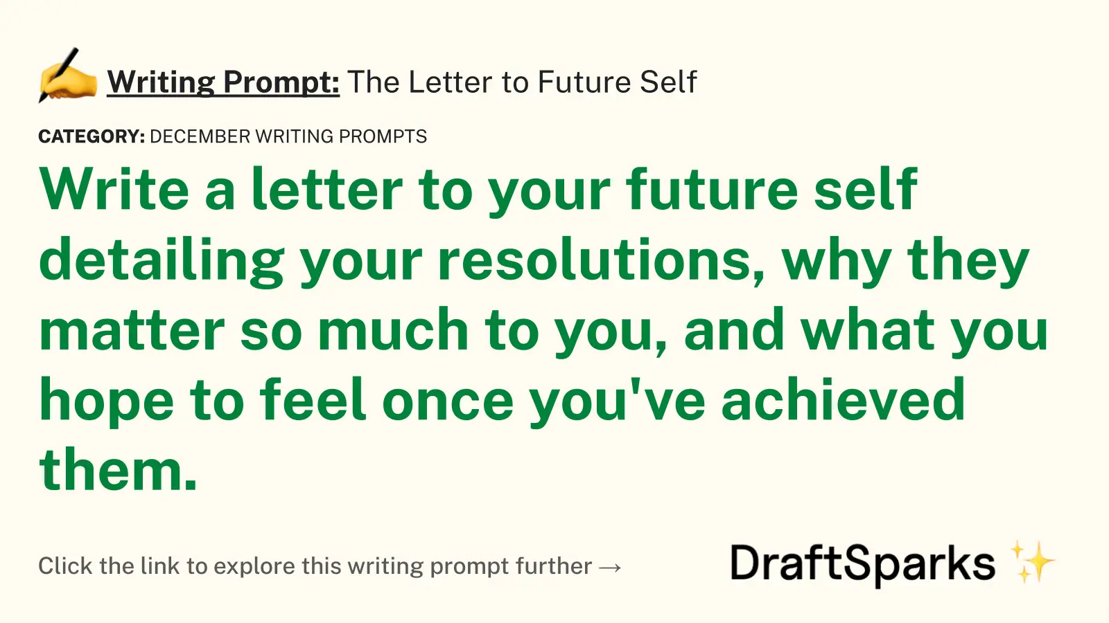 The Letter to Future Self