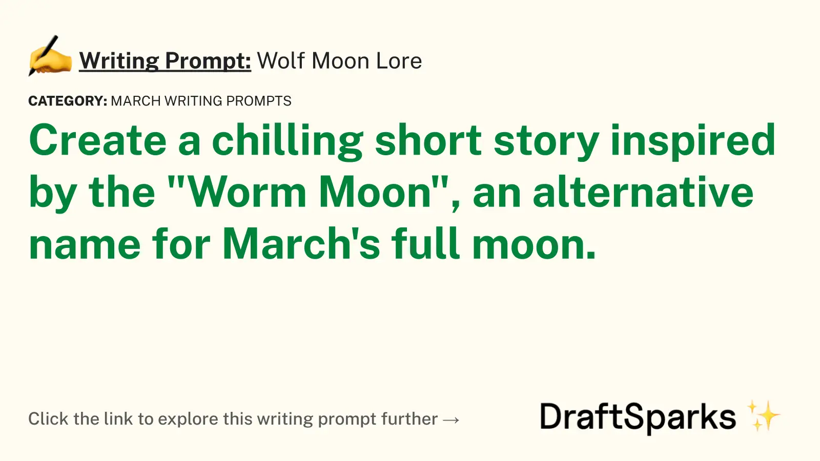 Wolf Moon Lore