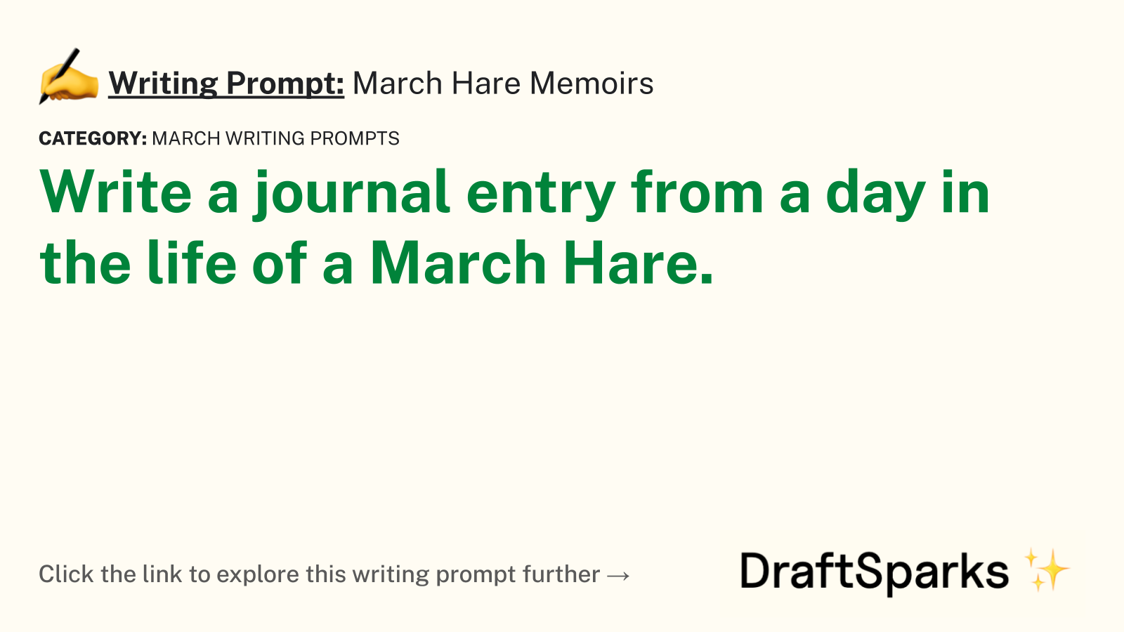 March Hare Memoirs