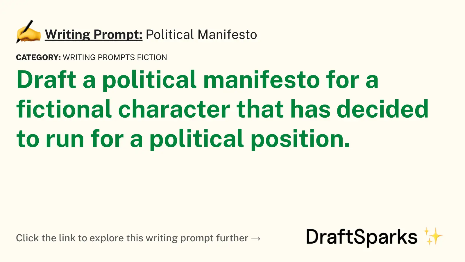 Political Manifesto