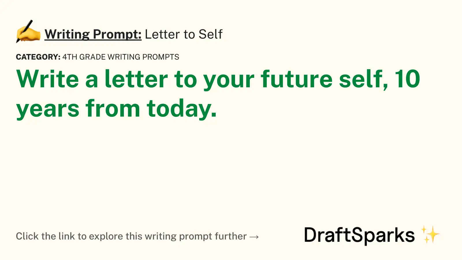 Letter to Self