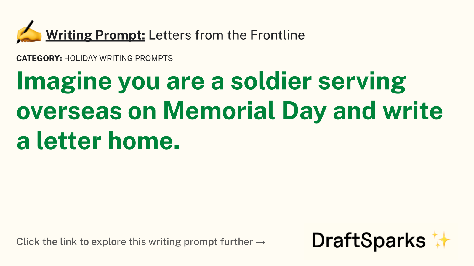 Letters from the Frontline
