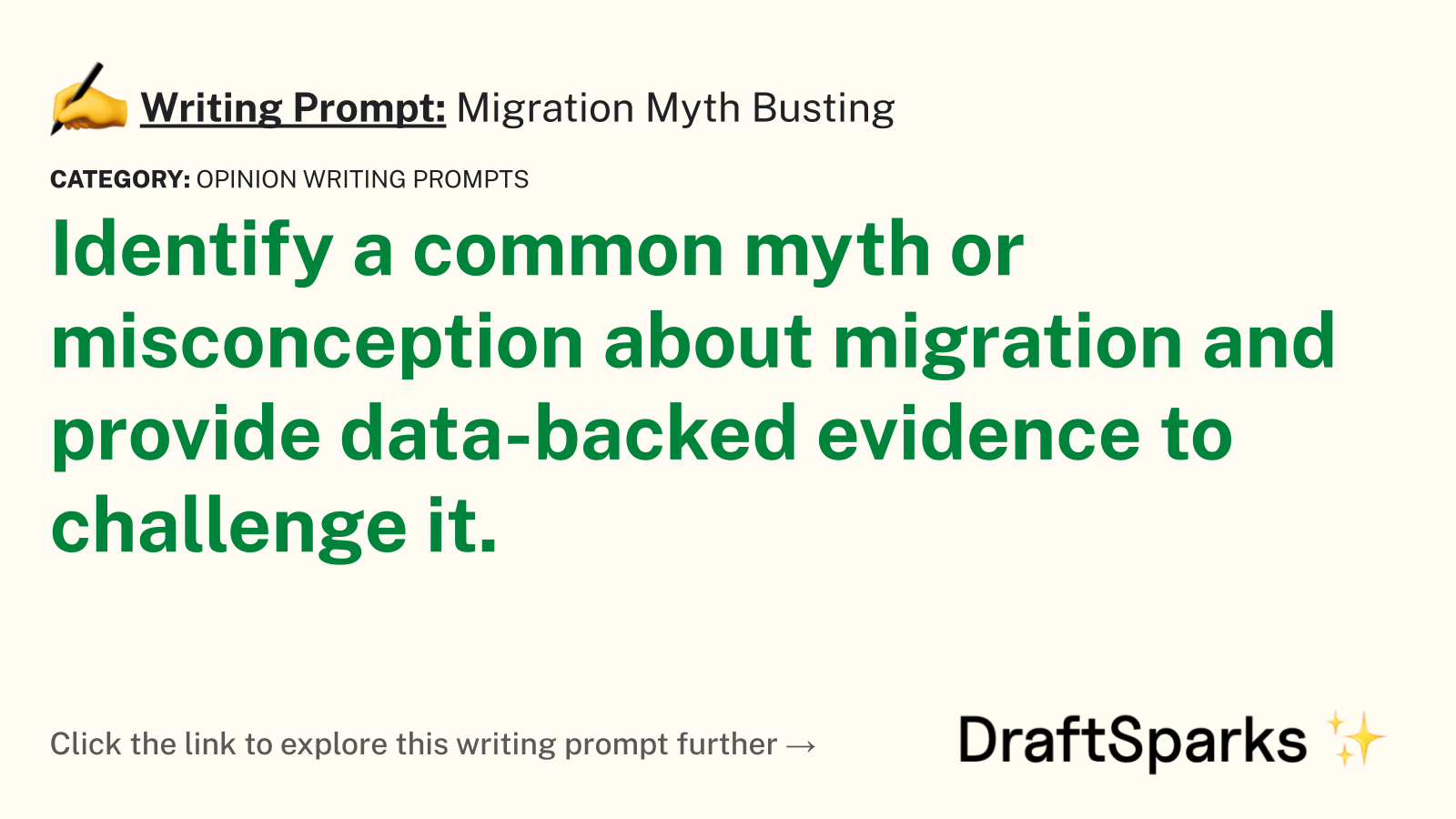 Migration Myth Busting