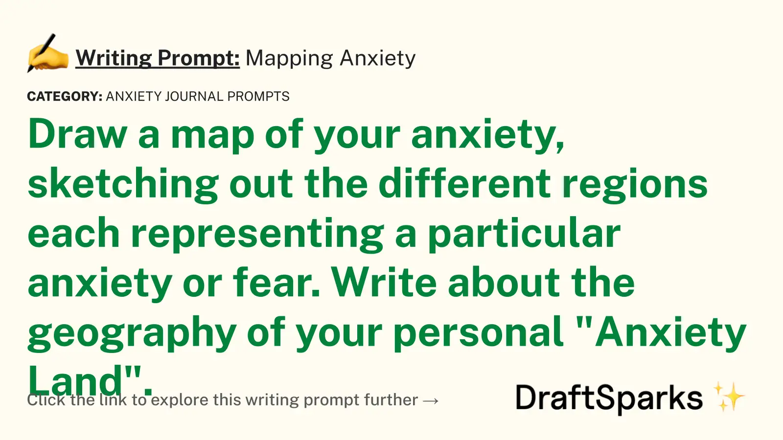 Mapping Anxiety