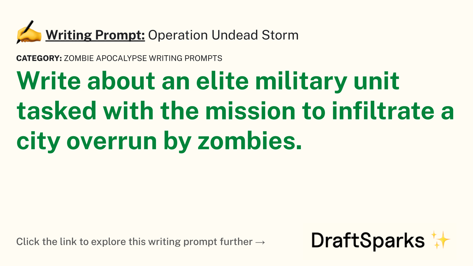 Operation Undead Storm
