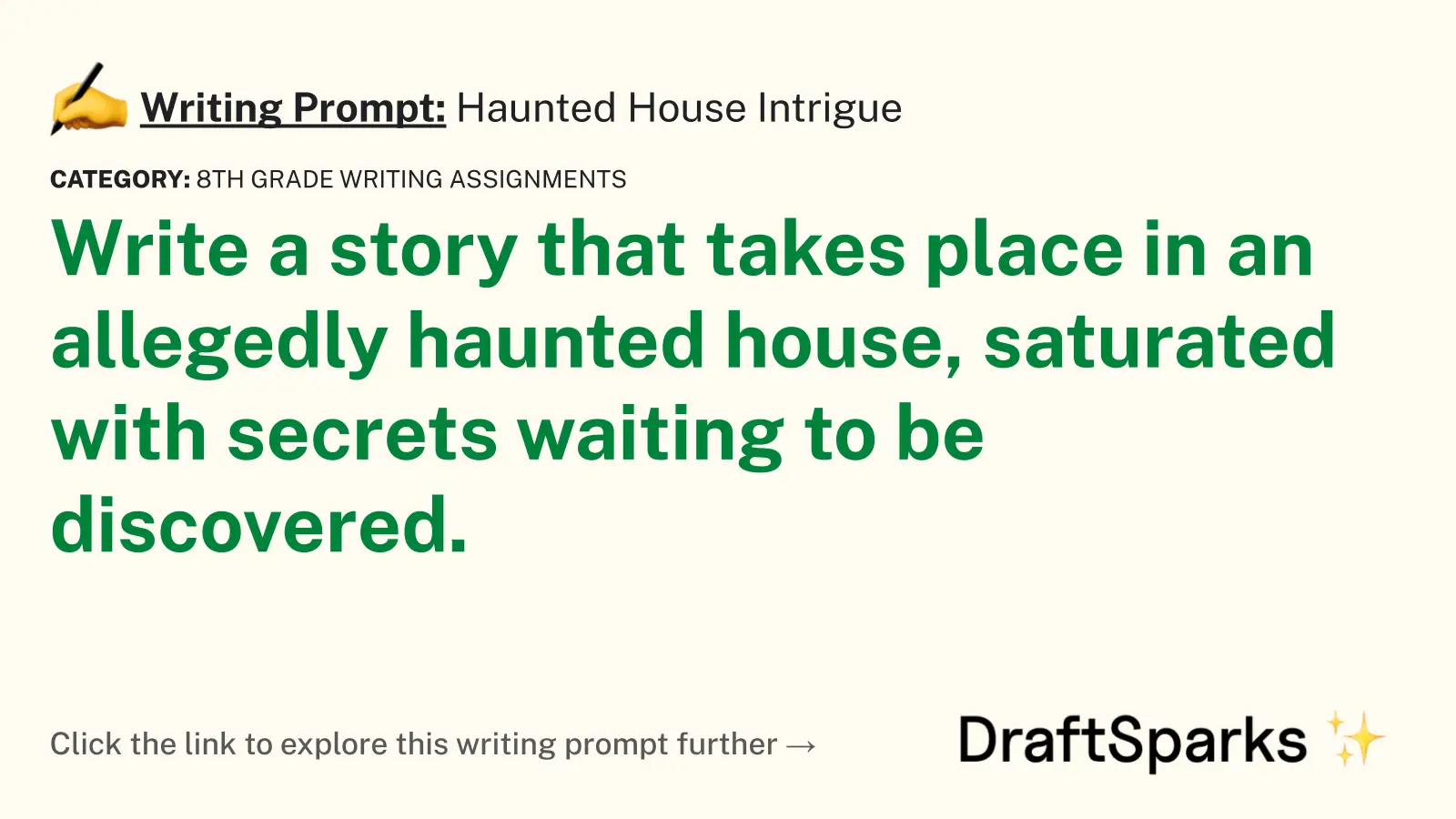 Haunted House Intrigue