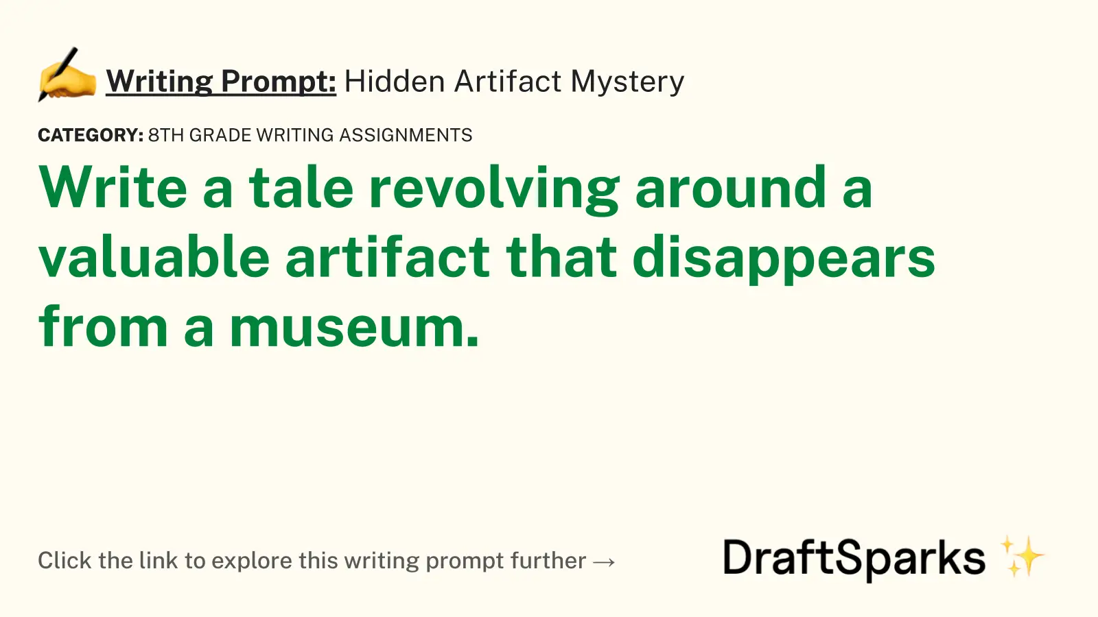 Hidden Artifact Mystery