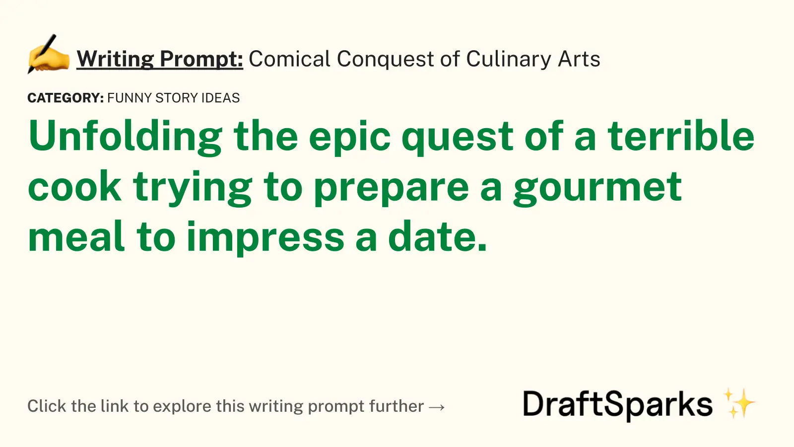 Comical Conquest of Culinary Arts