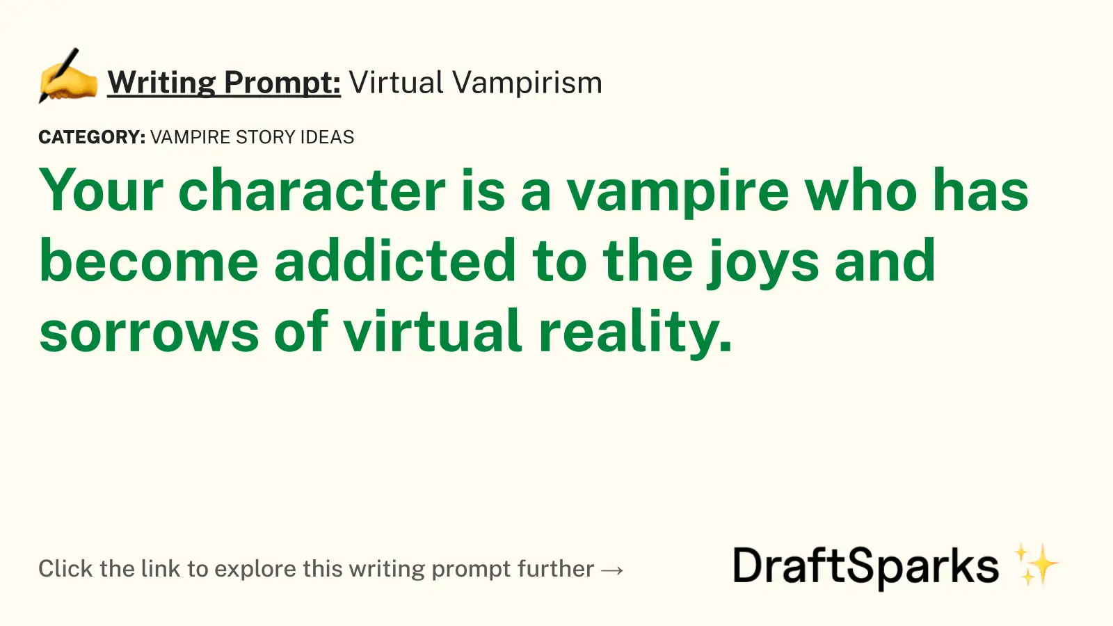 Virtual Vampirism