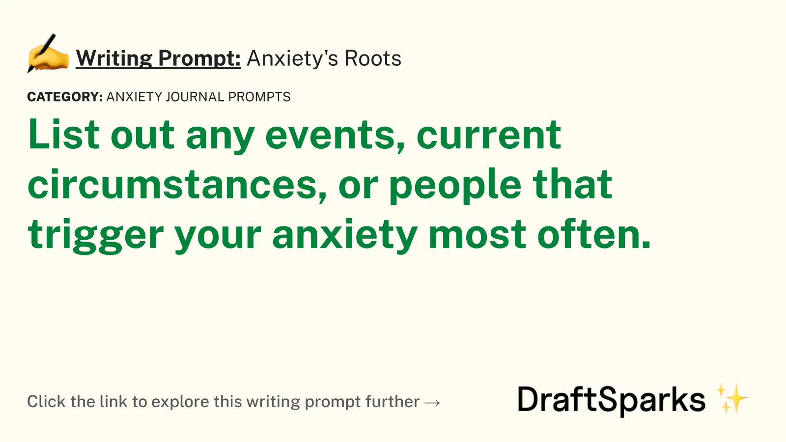 Anxiety’s Roots