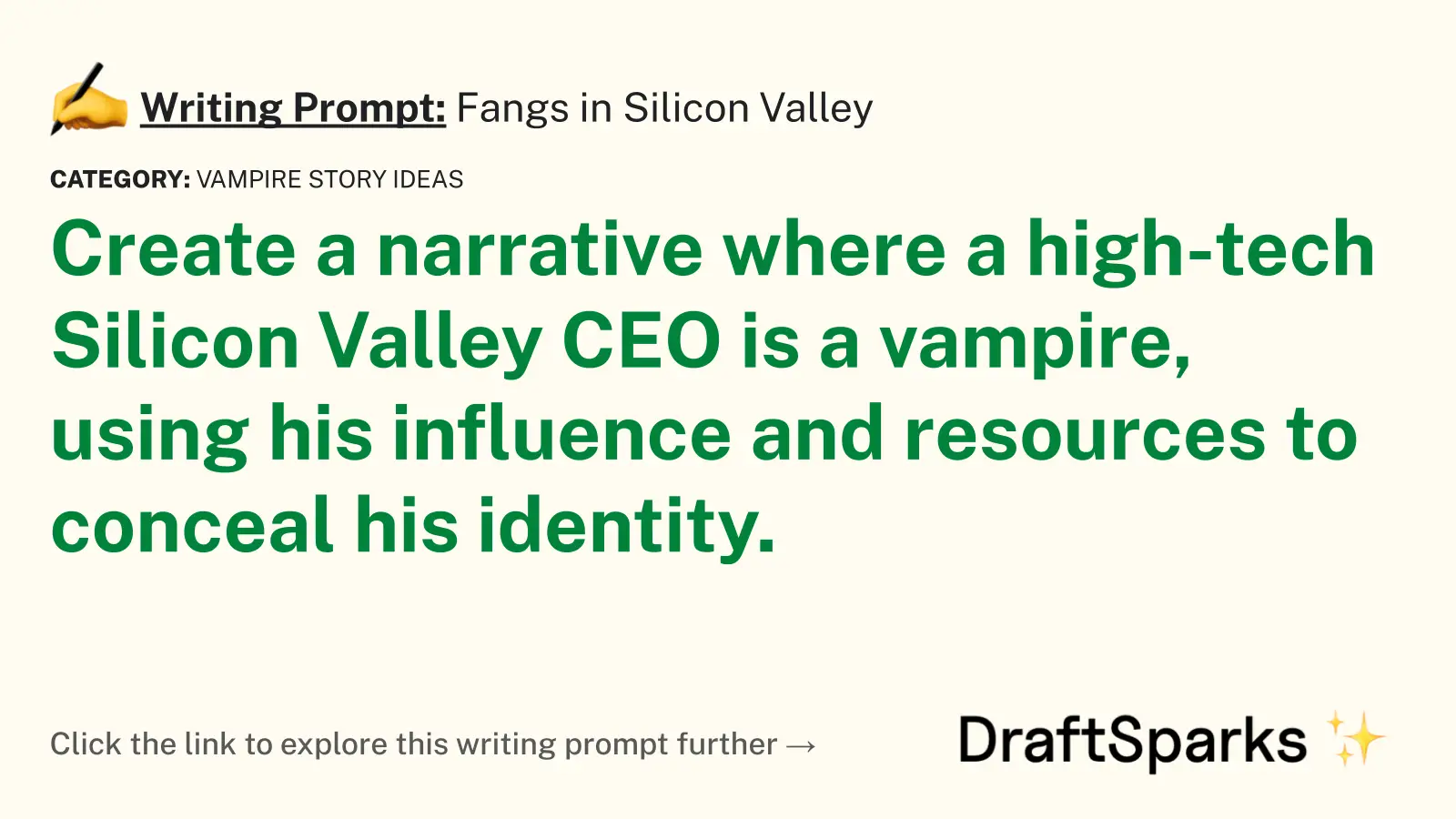 Fangs in Silicon Valley