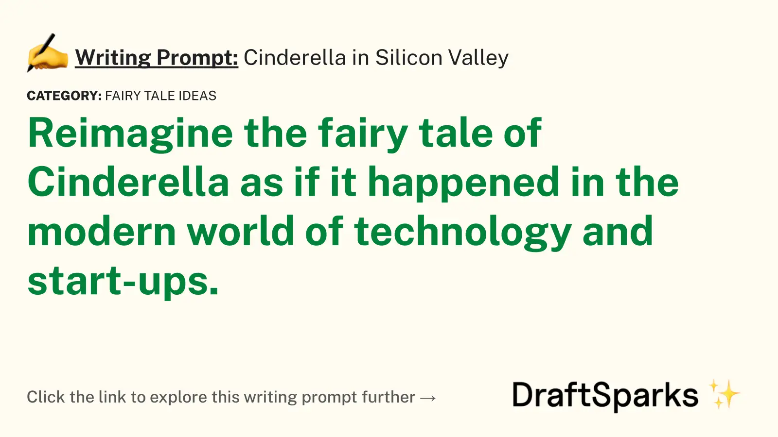 Cinderella in Silicon Valley