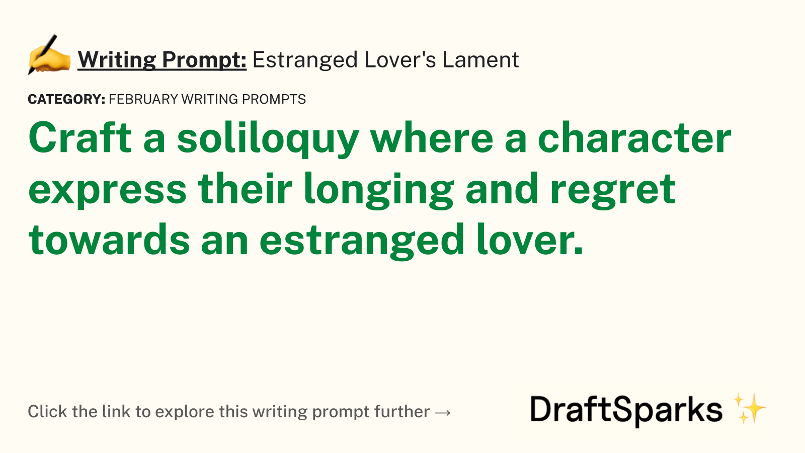 Estranged Lover’s Lament