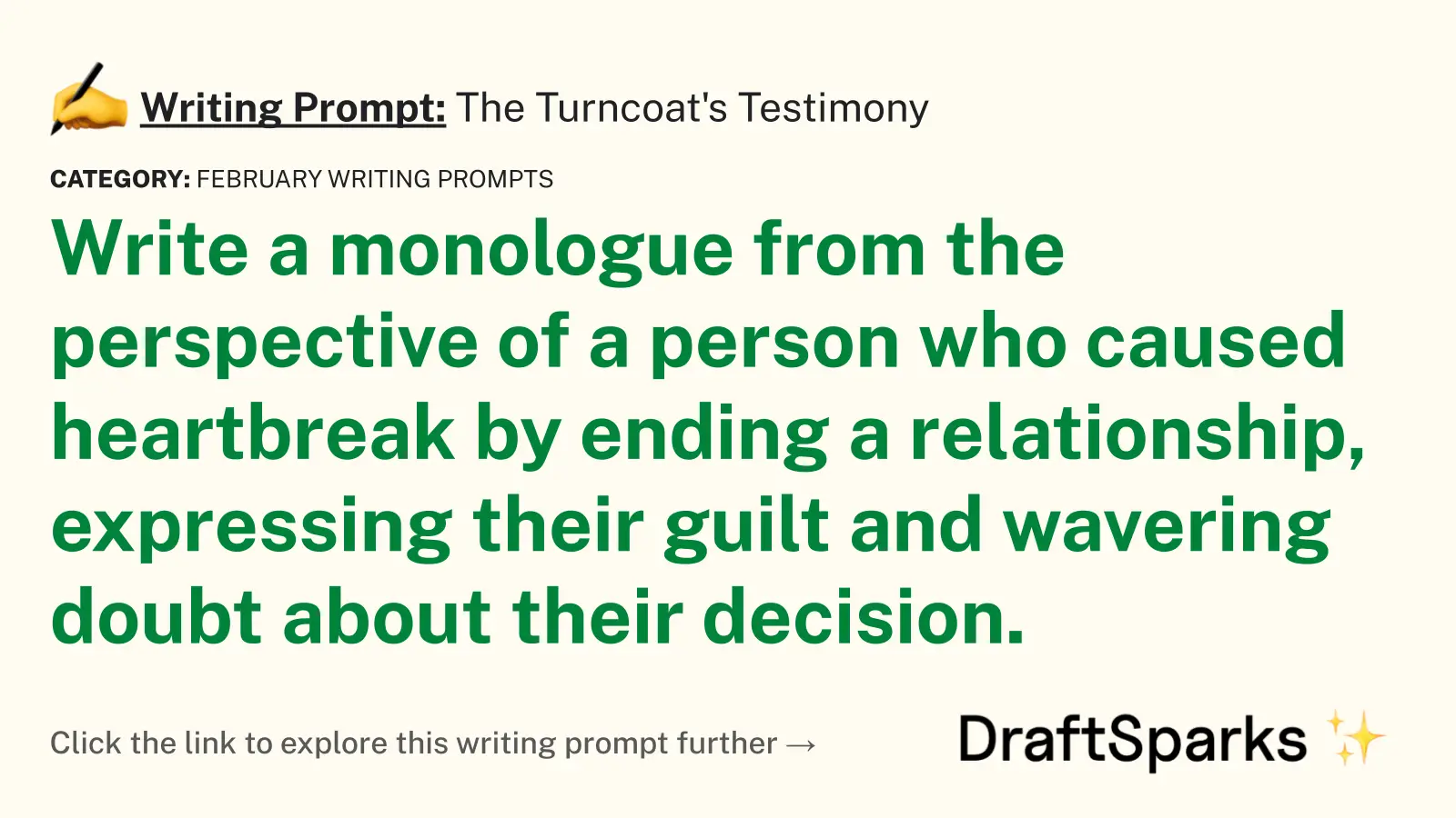 The Turncoat’s Testimony