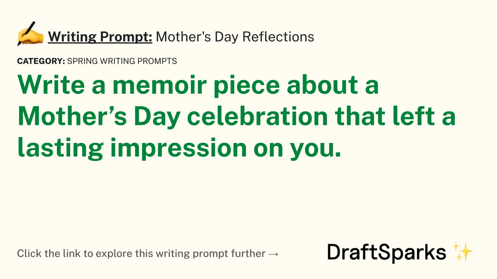 Mother’s Day Reflections
